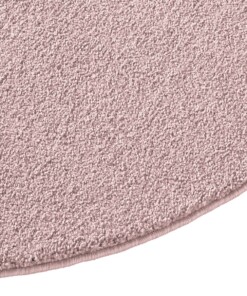 Tapis Rond poil ras Qualis - rose - close up zijkant, thumbnail Tapis Rond poil ras Qualis - rose - close up zijkant, thumbnail