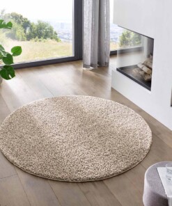 Tapis Rond poils longs Classic - beige - sfeer, thumbnail Tapis Rond poils longs Classic - beige - sfeer, thumbnail
