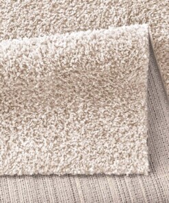 Tapis Carré poils longs Classic - Crème - close up vouw, thumbnail Tapis Carré poils longs Classic - Crème - close up vouw, thumbnail