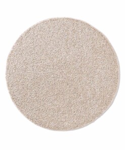 Tapis Rond poils longs Classic - Crème - overzicht boven