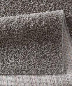 Tapis Carré poils longs Classic - gris foncé - close up vouw, thumbnail Tapis Carré poils longs Classic - gris foncé - close up vouw, thumbnail