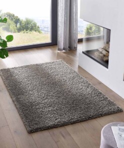 Tapis Carré poils longs Classic - gris foncé - sfeer, thumbnail Tapis Carré poils longs Classic - gris foncé - sfeer, thumbnail