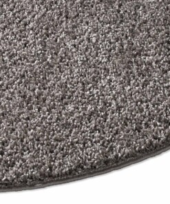 Tapis Rond poils longs Classic - gris foncé - close up zijkant, thumbnail Tapis Rond poils longs Classic - gris foncé - close up zijkant, thumbnail