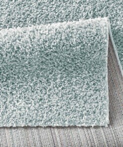 Tapis Carré poils longs Classic - bleu clair - close up vouw, thumbnail Tapis Carré poils longs Classic - bleu clair - close up vouw, thumbnail