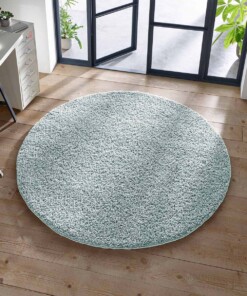 Tapis Rond poils longs Classic - bleu Ciel - sfeer, thumbnail Tapis Rond poils longs Classic - bleu Ciel - sfeer, thumbnail