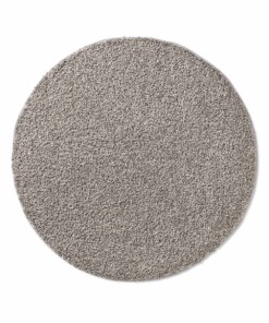 Tapis Rond poils longs Classic - gris - overzicht boven