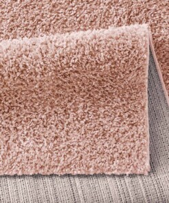 Tapis poils longs Classic - rose - close up vouw, thumbnail