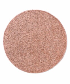 Tapis Rond poils longs Classic - rose - overzicht boven, thumbnail