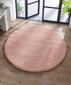 Tapis Rond poils longs Classic - rose - sfeer, thumbnail