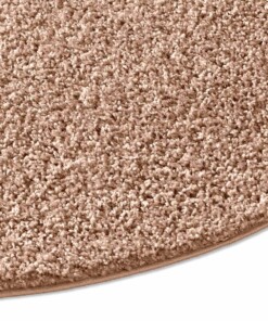 Tapis Rond poils longs Spectrum - beige - close up zijkant, thumbnail
