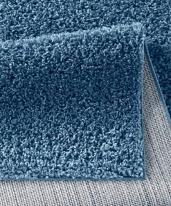 Tapis poils longs Spectrum - bleu - close up vouw, thumbnail Tapis poils longs Spectrum - bleu - close up vouw, thumbnail