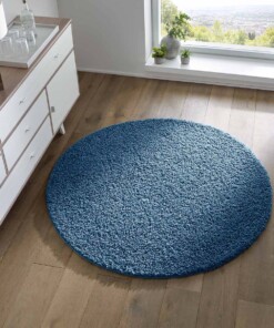 Tapis Rond poils longs Spectrum - bleu - sfeer, thumbnail