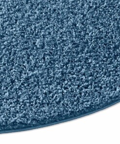 Tapis Rond poils longs Spectrum - bleu - close up zijkant, thumbnail