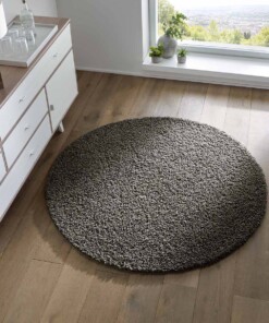 Tapis poils longs Rond Spectrum - gris foncé - sfeer, thumbnail