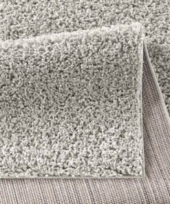 Tapis poils longs Spectrum - gris clair - close up vouw, thumbnail