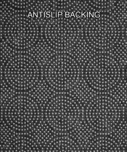 Tapis Rond moelleux Loft - rouge (lavable à 30°C) - achterkant, thumbnail