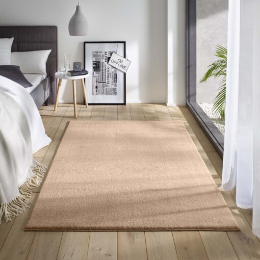 Tapis moelleux Loft - beige (lavable à 30°C) - sfeer