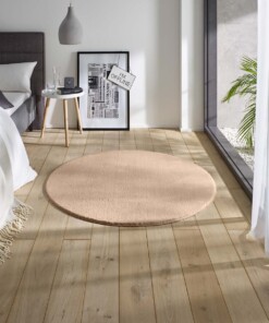 Tapis Rond moelleux Loft - beige (lavable à 30°C) - sfeer