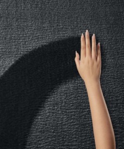 Tapis moelleux Loft - noir (lavable à 30°C) Tapis moelleux Loft - noir (lavable à 30°C)