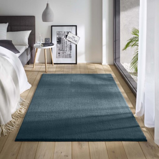 Tapis moelleux Loft - bleu (lavable à 30°C) - sfeer