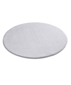 Tapis Rond moelleux Loft - gris (lavable à 30°C) - overzicht schuin