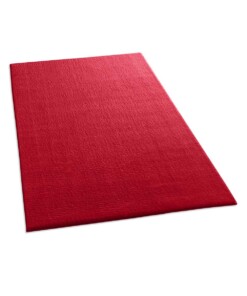 Tapis moelleux Loft - rouge (lavable à 30°C) - overzicht schuin, thumbnail Tapis moelleux Loft - rouge (lavable à 30°C) - overzicht schuin, thumbnail