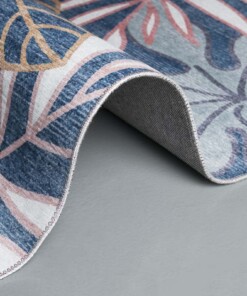 Tapis Urban Jungle - bleu - close up rol, thumbnail Tapis Urban Jungle - bleu - close up rol, thumbnail