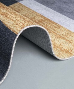 Tapis Géométrique - or/gris - close up rol, thumbnail Tapis Géométrique - or/gris - close up rol, thumbnail