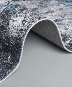 Tapis vintage Nostalgia N°1 - bleu - close up rol, thumbnail Tapis vintage Nostalgia N°1 - bleu - close up rol, thumbnail