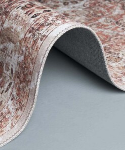 Tapis vintage Nostalgia N°3 - orange - close up rol, thumbnail Tapis vintage Nostalgia N°3 - orange - close up rol, thumbnail