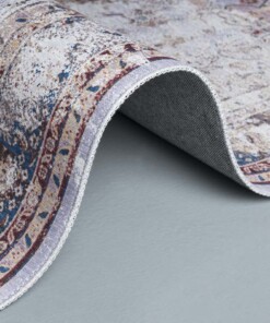 Tapis vintage Nostalgic N°4 - violet/bleu - close up rol, thumbnail Tapis vintage Nostalgic N°4 - violet/bleu - close up rol, thumbnail