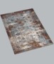Tapis vintage Nostalgia N°7 - marron rouille - overzicht schuin, thumbnail