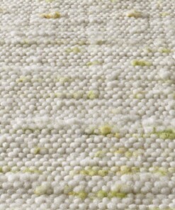 Tapis en laine tissé main Oslo - Crème/vert - close up materiaal, thumbnail Tapis en laine tissé main Oslo - Crème/vert - close up materiaal, thumbnail