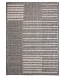 Tapis extérieur carreaux Urban - bleu/gris - overzicht boven