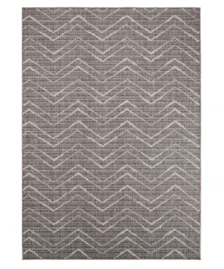 Tapis d'extérieur Zig zag Summer - gris/Crème - overzicht boven