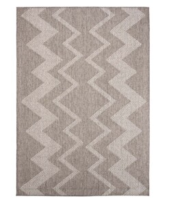 Tapis d'extérieur Zig zag Sunny - argent - overzicht boven