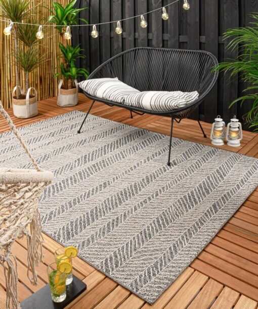 Tapis d’extérieur Ravine - gris bleu/Crème - sfeer