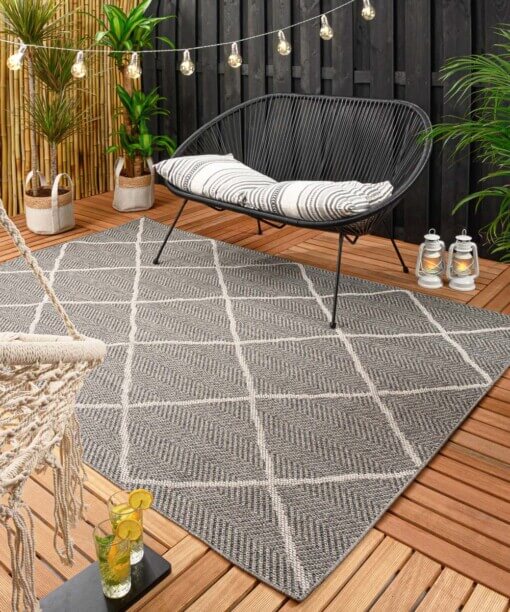 Tapis d’extérieur Skandi Verner gris/Crème - sfeer