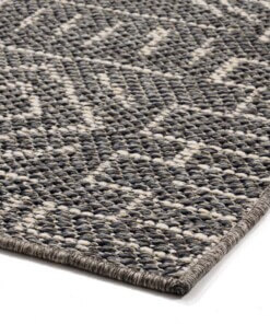 Tapis d’extérieur Aztec Dreams - gris foncé - close up hoek, thumbnail Tapis d’extérieur Aztec Dreams - gris foncé - close up hoek, thumbnail