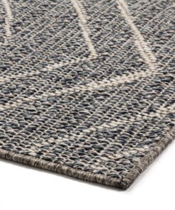 Tapis d’extérieur Zig zag Summer - bleu gris - close up hoek, thumbnail Tapis d’extérieur Zig zag Summer - bleu gris - close up hoek, thumbnail