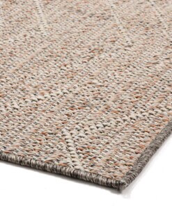 Tapis de balcon Zig zag Summer - Vieux rose/Crème - close up hoek, thumbnail Tapis de balcon Zig zag Summer - Vieux rose/Crème - close up hoek, thumbnail