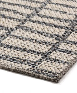 Tapis de balcon Aspect Pierre - bleu foncé/Crème - close up hoek, thumbnail Tapis de balcon Aspect Pierre - bleu foncé/Crème - close up hoek, thumbnail