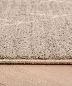 Tapis berbère Beni Ouarain Soufian - gris clair/Crème - close up zijkant, thumbnail Tapis berbère Beni Ouarain Soufian - gris clair/Crème - close up zijkant, thumbnail