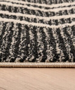 Tapis berbère pas cher Beni Ouarain Bahij - gris anthracite/noir - close up zijkant, thumbnail Tapis berbère pas cher Beni Ouarain Bahij - gris anthracite/noir - close up zijkant, thumbnail