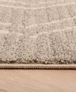 Tapis berbère Beni Ouarain Bahij - gris clair - close up zijkant, thumbnail Tapis berbère Beni Ouarain Bahij - gris clair - close up zijkant, thumbnail