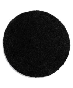 Tapis Rond poils longs Shaggy Grand - gris anthracite - overzicht boven