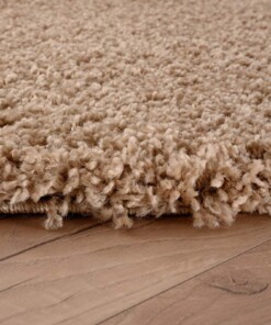 Tapis Rond poils longs Shaggy Grand - beige Tapis Rond poils longs Shaggy Grand - beige