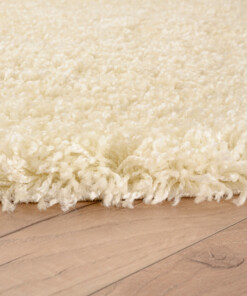 Tapis Rond poils longs Shaggy Grand - Crème Tapis Rond poils longs Shaggy Grand - Crème