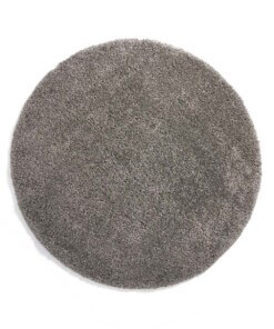 Tapis Rond poils longs Shaggy Grand - gris clair - overzicht boven