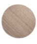 Tapis en laine Rond Lett - beige - overzicht boven, thumbnail